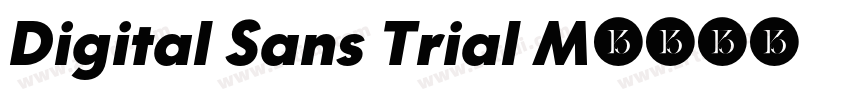 Digital Sans Trial M字体转换